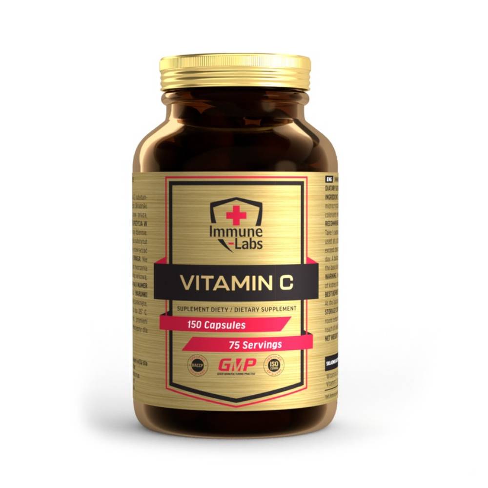 Vitamina C 500mg, 150 capsule, Supliment alimentar pentru imunitate, Immune Labs